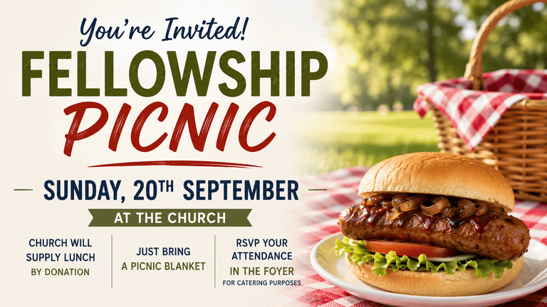 Banner Image for the Fellowship Picnic event at Caboolture Baptist Church