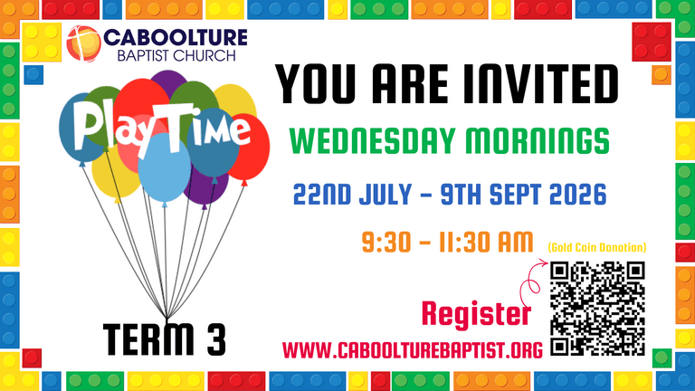 Banner Image for the Playtime ministry at Caboolture Baptist Church