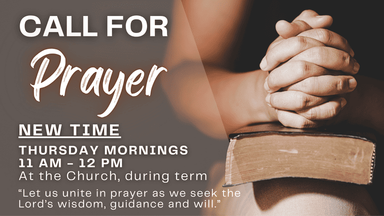 Banner Image for the Call to Prayer announcement at Caboolture Baptist Church