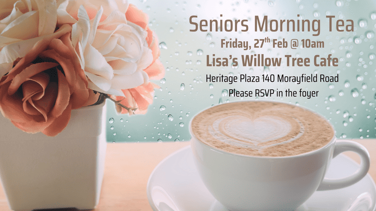 Banner Image for the Seniors Morning Tea event at Caboolture Baptist Church